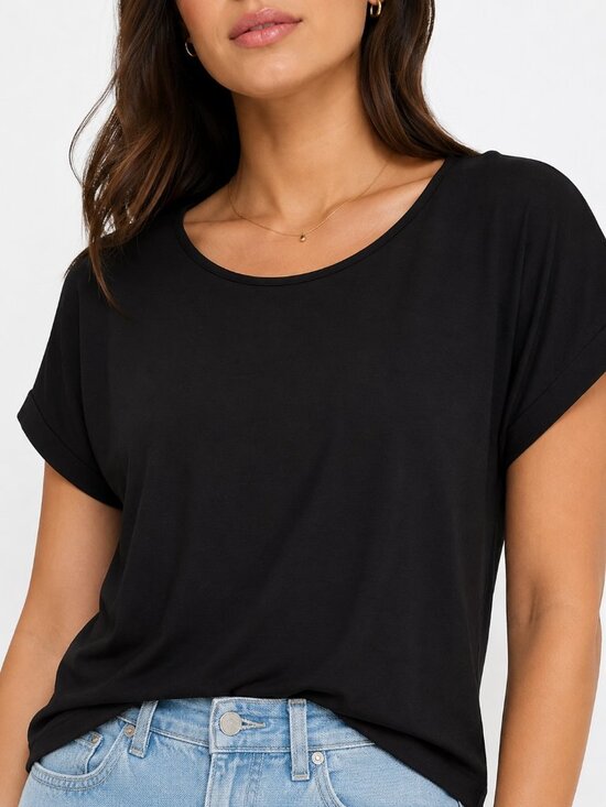 Nine West Tops - Nine West Black Dolman Sleeve Tee Women's XL Lightweight Short Sleeve Top